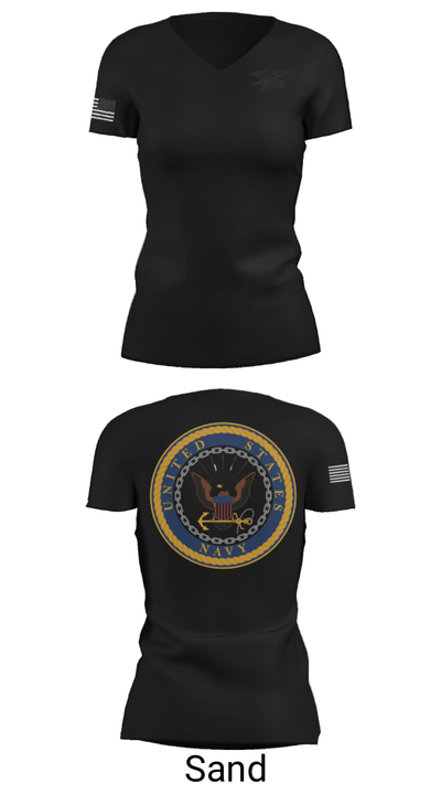 Navy SEAL 15609464 Women's Short Sleeve V-neck Shirt - 24