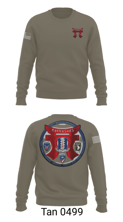 3-187 Rakkasans 16678099 Crew Neck Sweatshirt - 11