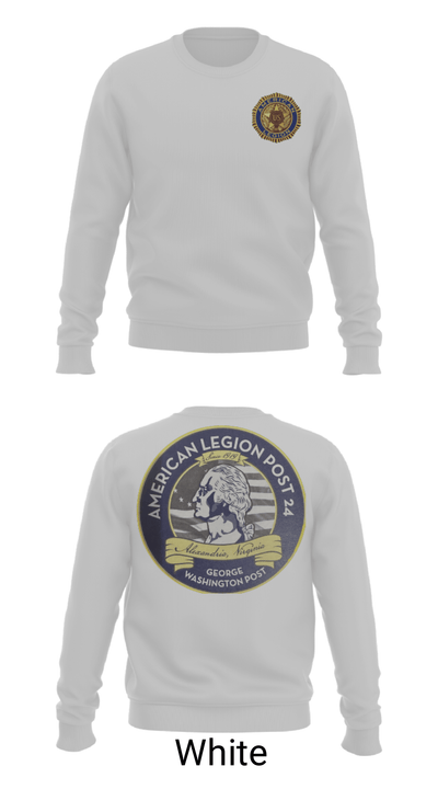 American Legion Post 24 66493218 Crew Neck Sweatshirt - 2