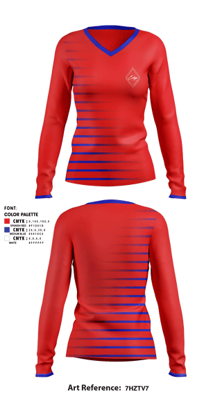 Women's Long Sleeve Vneck Shirt, , , Teamtime, Team time, sublimation, custom sports apparel, team uniforms, spirit wear, spiritwear, sports uniforms, custom shirts, team store, custom team store, fundraiser sports, apparel fundraiser