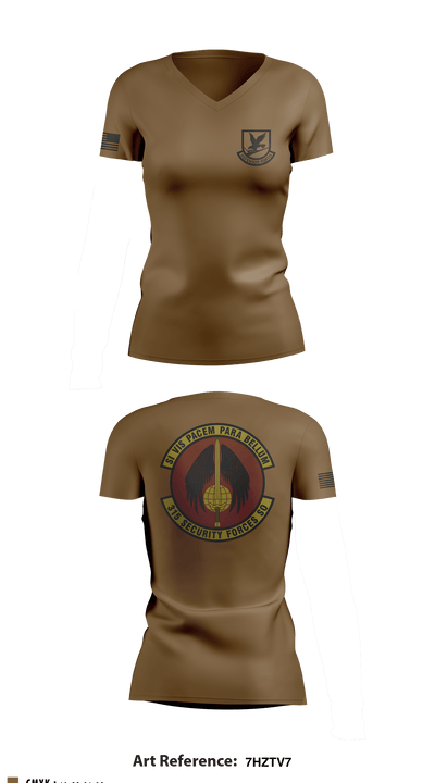 315 SFS CHS 73678027 Women's Short Sleeve V-neck Shirt - 2