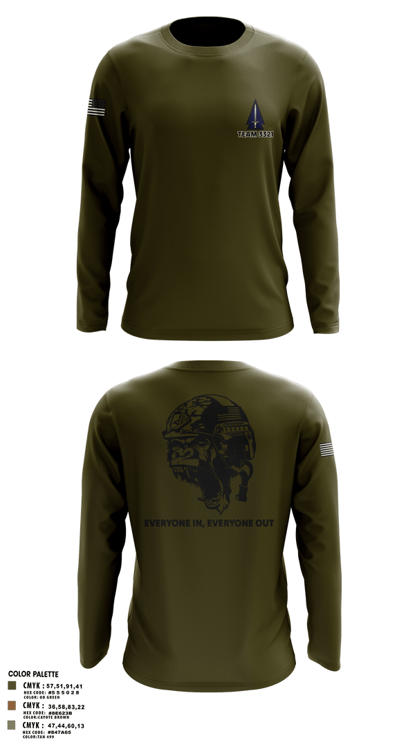 Long Sleeve Performance Shirt, 3rd SFAB, Army, Teamtime, Team time, sublimation, custom sports apparel, team uniforms, spirit wear, spiritwear, sports uniforms, custom shirts, team store, custom team store, fundraiser sports, apparel fundraiser