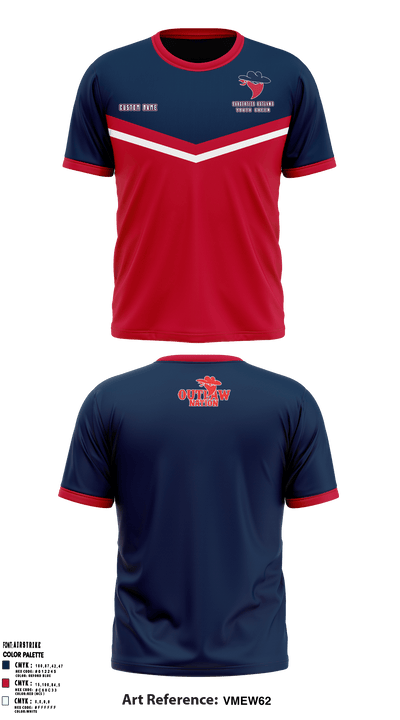 Saugerties Outlaws 20780337 Short Sleeve Performance Shirt - 7