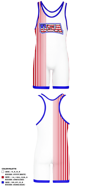 USA 15367480 Wrestling Singlet - 1