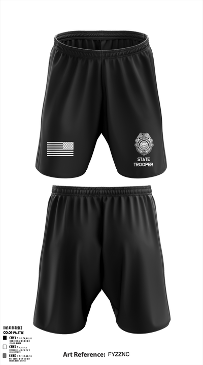 South carolina highway patrol 64487664 Athletic Shorts With Pockets - 1