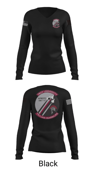 Women's Long Sleeve Vneck Shirt, , Air Force, Teamtime, Team time, sublimation, custom sports apparel, team uniforms, spirit wear, spiritwear, sports uniforms, custom shirts, team store, custom team store, fundraiser sports, apparel fundraiser