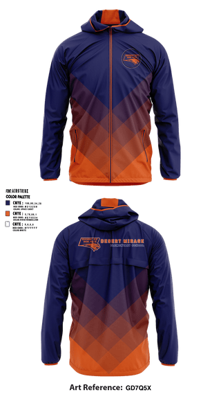 Windbreaker, Desert Mirage Elementary School, Spirit Store, Teamtime, Team time, sublimation, custom sports apparel, team uniforms, spirit wear, spiritwear, sports uniforms, custom shirts, team store, custom team store, fundraiser sports, apparel fundraiser