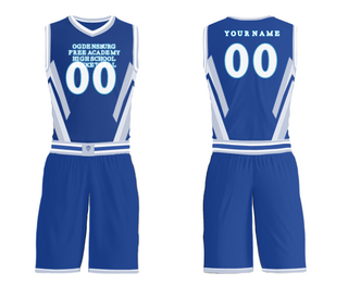 Womens Reversible Basketball Jersey, Ogdensburg Free Academy High School Basketball, Women's Basketball, Teamtime, Team time, sublimation, custom sports apparel, team uniforms, spirit wear, spiritwear, sports uniforms, custom shirts, team store, custom team store, fundraiser sports, apparel fundraiser