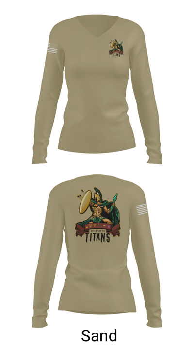 HQ 551 MP CO 17086699 Women's Long Sleeve V-neck Shirt - 41