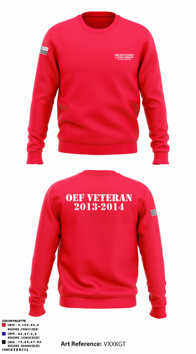 3rd Battalion 142nd Combat Aviation Brigade 54852573 Crew Neck Sweatshirt - 1