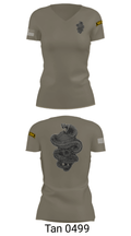 HHC 1-8IN SCT 28041033 Women's Short Sleeve V-neck Shirt - 36