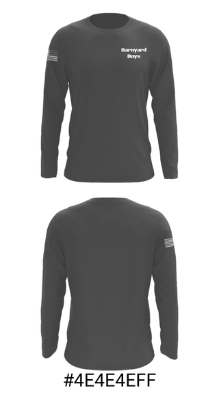 Long Sleeve Performance Shirt, Barnyard Boys, Baseball, Teamtime, Team time, sublimation, custom sports apparel, team uniforms, spirit wear, spiritwear, sports uniforms, custom shirts, team store, custom team store, fundraiser sports, apparel fundraiser