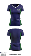 Woodgrove High School Cheer 34259448 Women's Short Sleeve V-neck Shirt - 1