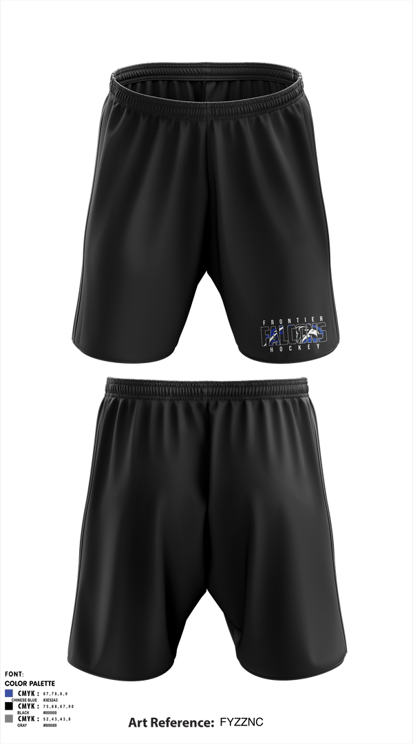 Athletic Shorts With Pockets, Frontier Central Hockey, Hockey, Teamtime, Team time, sublimation, custom sports apparel, team uniforms, spirit wear, spiritwear, sports uniforms, custom shirts, team store, custom team store, fundraiser sports, apparel fundraiser