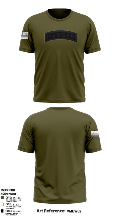 HHC Mortars, 2-505 PIR 68912099 Short Sleeve Performance Shirt - 46