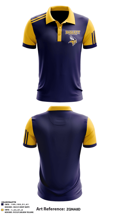 Haslett High School Wrestling 19609449 Short Sleeve Performance Polo - 1