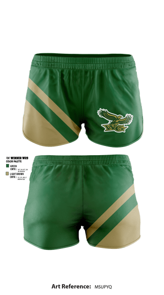 Women's Shorts, Woodward-Granger Middle School, Spirit Store, Teamtime, Team time, sublimation, custom sports apparel, team uniforms, spirit wear, spiritwear, sports uniforms, custom shirts, team store, custom team store, fundraiser sports, apparel fundraiser