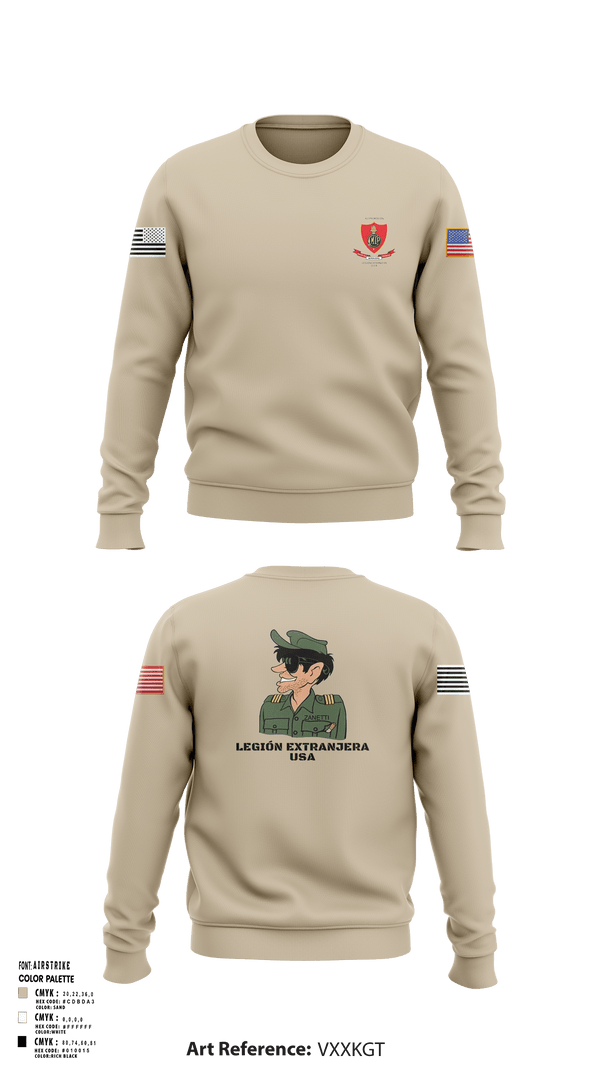 Crew Neck Sweatshirt, , Army, Teamtime, Team time, sublimation, custom sports apparel, team uniforms, spirit wear, spiritwear, sports uniforms, custom shirts, team store, custom team store, fundraiser sports, apparel fundraiser