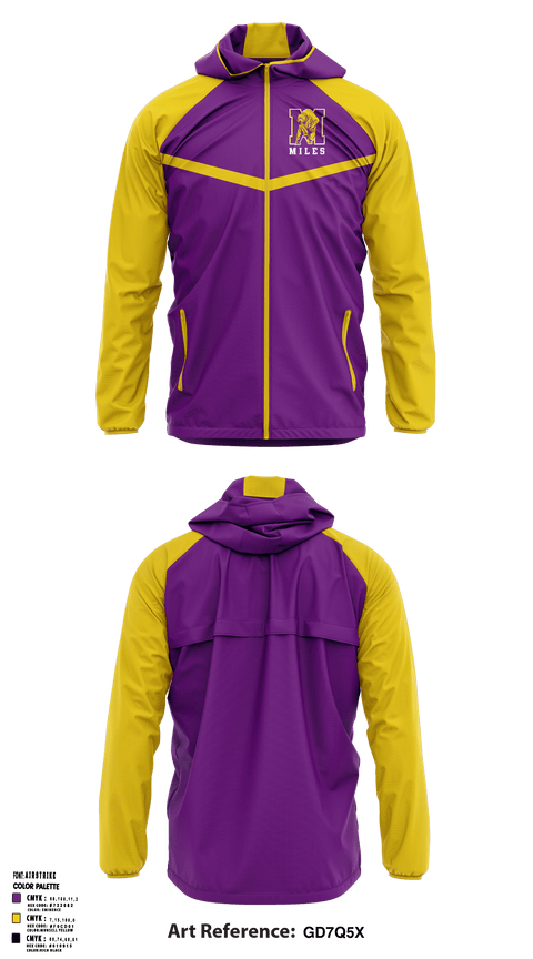Windbreaker, Miles College, Spirit Store, Teamtime, Team time, sublimation, custom sports apparel, team uniforms, spirit wear, spiritwear, sports uniforms, custom shirts, team store, custom team store, fundraiser sports, apparel fundraiser