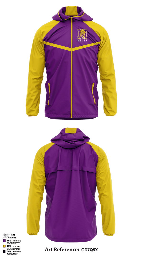 Windbreaker, Miles College, Spirit Store, Teamtime, Team time, sublimation, custom sports apparel, team uniforms, spirit wear, spiritwear, sports uniforms, custom shirts, team store, custom team store, fundraiser sports, apparel fundraiser