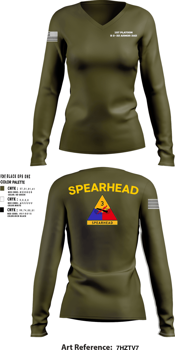 Women's Long Sleeve Vneck Shirt, Turtle Platoon, Army, Teamtime, Team time, sublimation, custom sports apparel, team uniforms, spirit wear, spiritwear, sports uniforms, custom shirts, team store, custom team store, fundraiser sports, apparel fundraiser
