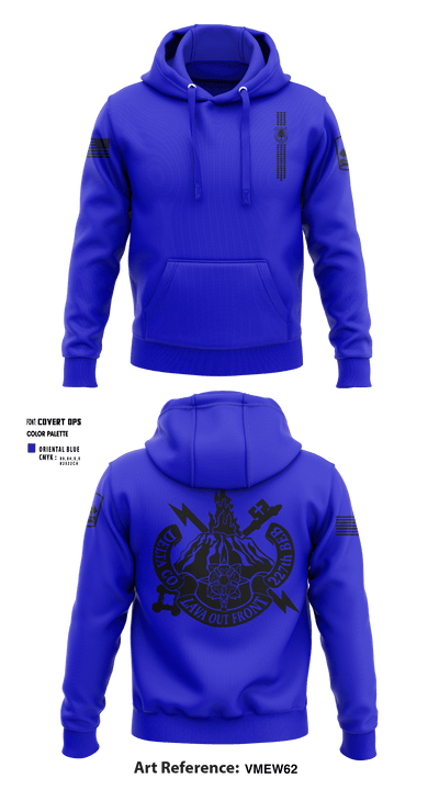 Company D (MI) 227 BEB, HIARNG 54401127 Hoodie - 6