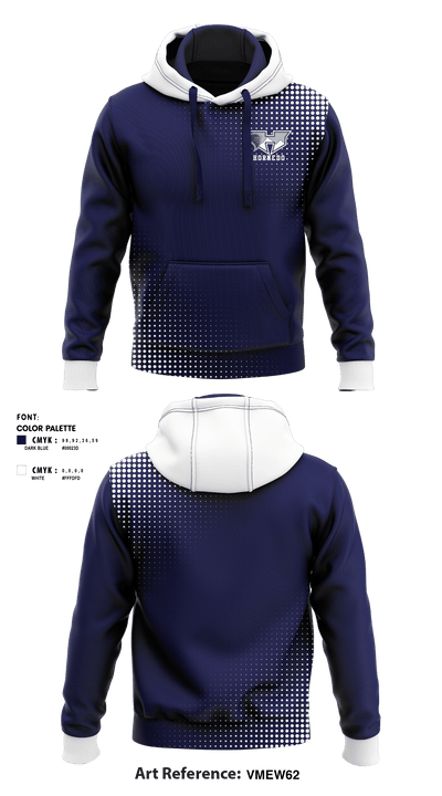 Hornedo Middle School Volleyball 25580249 Hoodie - 1