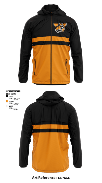 Wanette High School 3197215 Windbreaker - 1