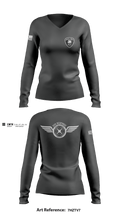 CCPD DRONE UNIT 18355782 Women's Long Sleeve V-neck Shirt - 1