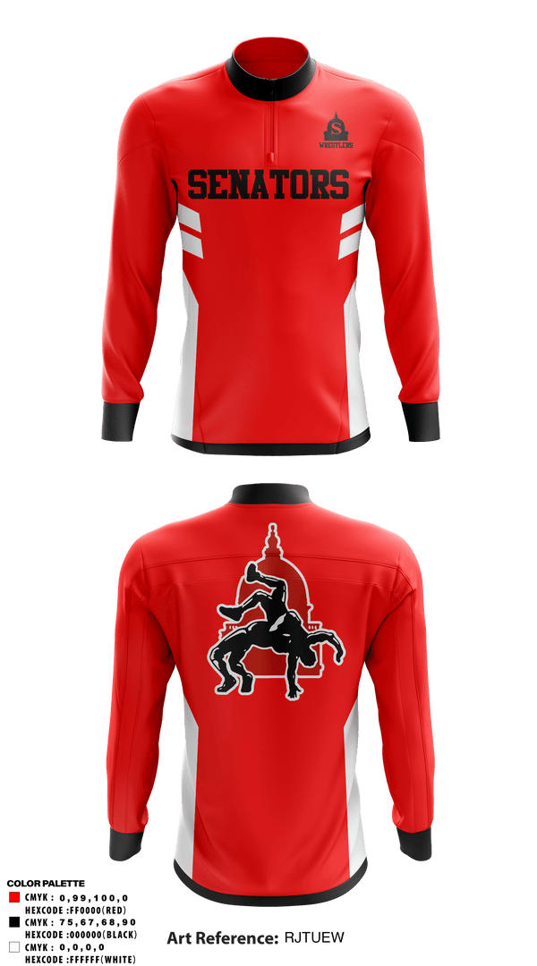 Quarter Zip Jacket, Springfield High School Wrestling, Wrestling, Teamtime, Team time, sublimation, custom sports apparel, team uniforms, spirit wear, spiritwear, sports uniforms, custom shirts, team store, custom team store, fundraiser sports, apparel fundraiser
