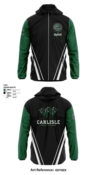 Windbreaker, Carlisle Thundering Herd (softball), Softball, Teamtime, Team time, sublimation, custom sports apparel, team uniforms, spirit wear, spiritwear, sports uniforms, custom shirts, team store, custom team store, fundraiser sports, apparel fundraiser