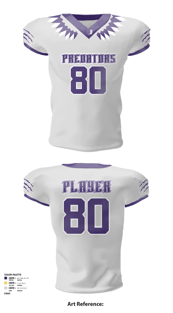 Football Jersey, San Antonio Predators, Football, Teamtime, Team time, sublimation, custom sports apparel, team uniforms, spirit wear, spiritwear, sports uniforms, custom shirts, team store, custom team store, fundraiser sports, apparel fundraiser