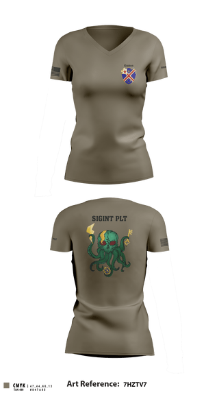 Women's Short Sleeve Vneck Shirt, , Army, Teamtime, Team time, sublimation, custom sports apparel, team uniforms, spirit wear, spiritwear, sports uniforms, custom shirts, team store, custom team store, fundraiser sports, apparel fundraiser