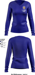 St. Theresa Catholic School 5103712 Women's Long Sleeve V-neck Shirt - 1