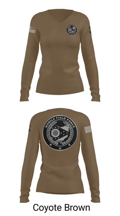 0730 39285045 Women's Long Sleeve V-neck Shirt - 38