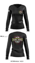 2d Battalion, 3d Special Forces Group 4124054 Women's Long Sleeve V-neck Shirt - 2