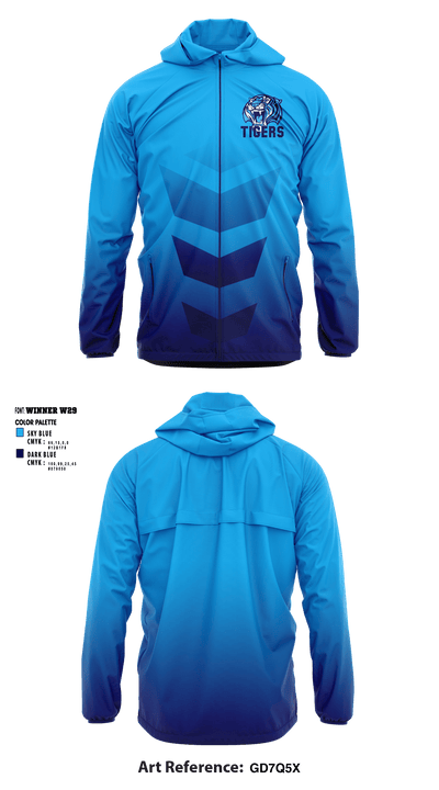 Fred T Foard High School Football 27855445 Windbreaker - 1