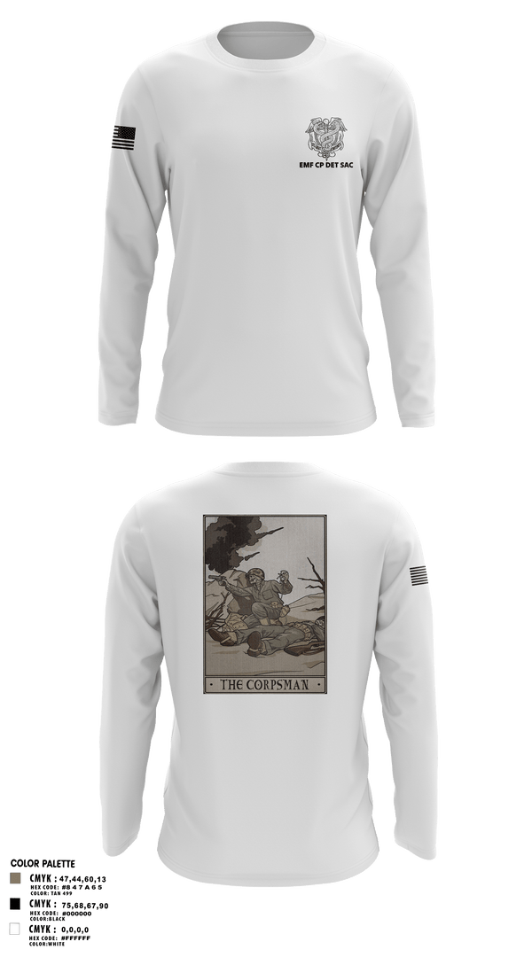Long Sleeve Performance Shirt, EMF CP DET SAC, , Teamtime, Team time, sublimation, custom sports apparel, team uniforms, spirit wear, spiritwear, sports uniforms, custom shirts, team store, custom team store, fundraiser sports, apparel fundraiser