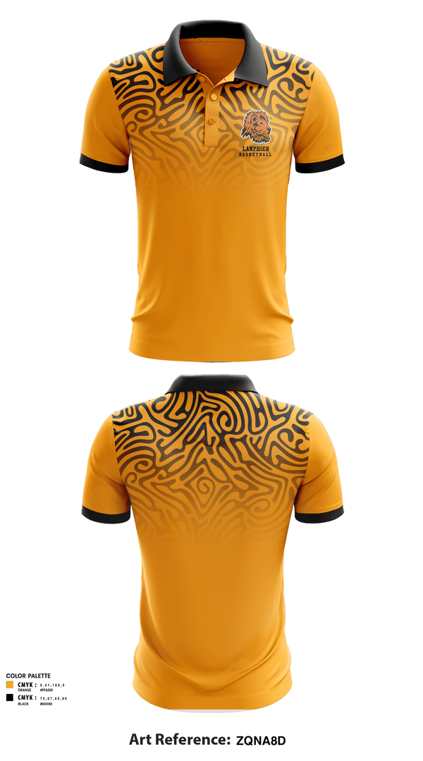 Short Sleeve Performance Polo, Lanphier High School Basketball, Men's Basketball, Teamtime, Team time, sublimation, custom sports apparel, team uniforms, spirit wear, spiritwear, sports uniforms, custom shirts, team store, custom team store, fundraiser sports, apparel fundraiser