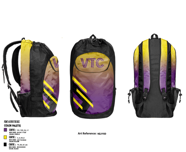 Gear Bag, Vibranium Track Club, Track & Field, Teamtime, Team time, sublimation, custom sports apparel, team uniforms, spirit wear, spiritwear, sports uniforms, custom shirts, team store, custom team store, fundraiser sports, apparel fundraiser