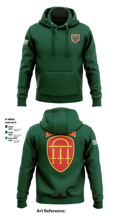 4th brigade 1st battalion alpha co 12605244 Hoodie - 1