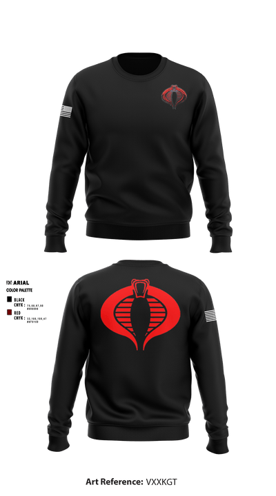 112th Signal Battalion 77336782 Crew Neck Sweatshirt - 1