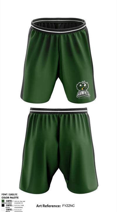 Cape May County Technical High School Cheer 67172243 Athletic Shorts With Pockets - 1