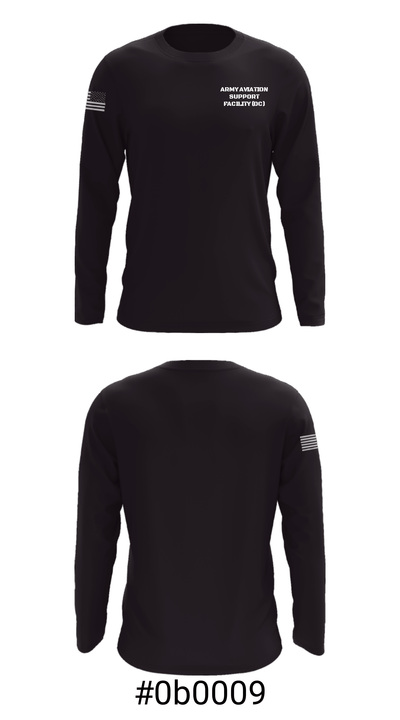 ARMY AVIATION SUPPORT FACILITY (DC) 66213593 Long Sleeve Performance Shirt - 3