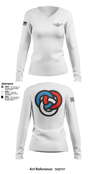 The K2 Way 40889652 Women's Long Sleeve V-neck Shirt - 2