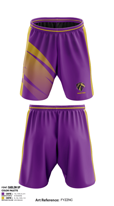 Vasquez High School Cheer 59032683 Athletic Shorts With Pockets - 1
