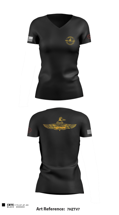 2d Recon Bn 14867704 Women's Short Sleeve V-neck Shirt - 1