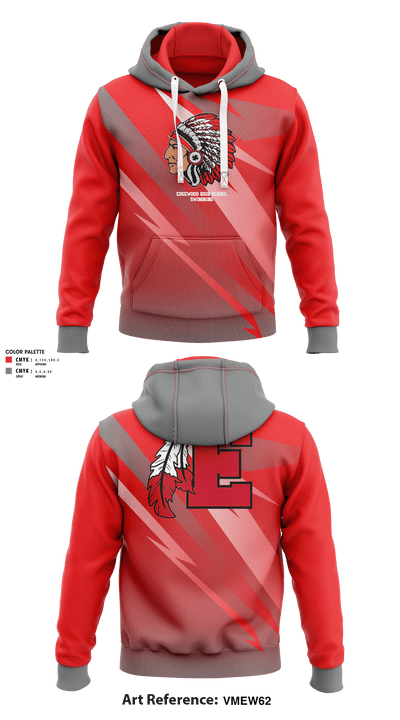 Edgewood High School Swimming 40167347 Hoodie - 1