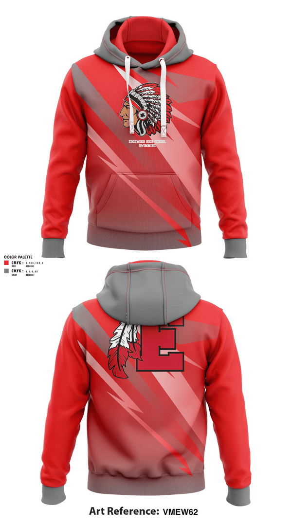 Hoodie, Edgewood High School Swimming, Swimming, Teamtime, Team time, sublimation, custom sports apparel, team uniforms, spirit wear, spiritwear, sports uniforms, custom shirts, team store, custom team store, fundraiser sports, apparel fundraiser