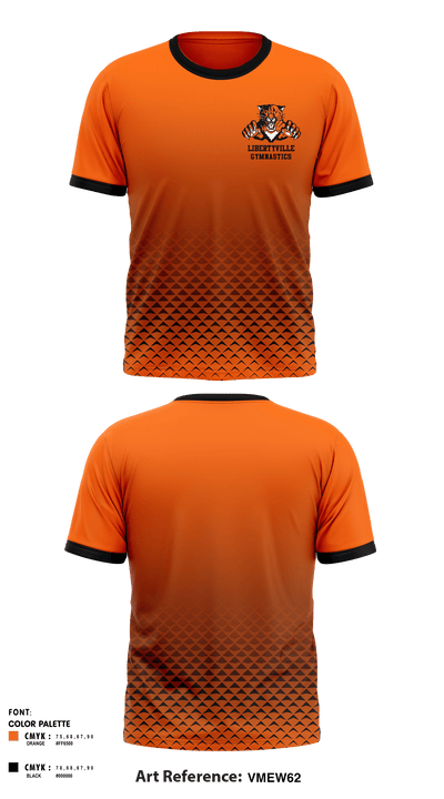 Libertyville High School Gymnastics 83643017 Short Sleeve Performance Shirt - 1